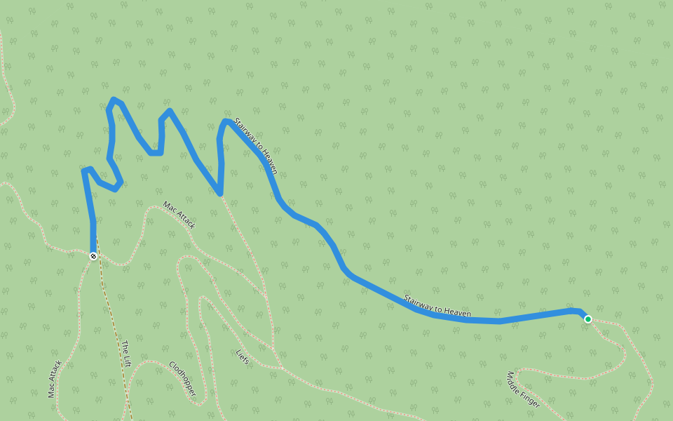 Stairway to Heaven walking route map in Victory