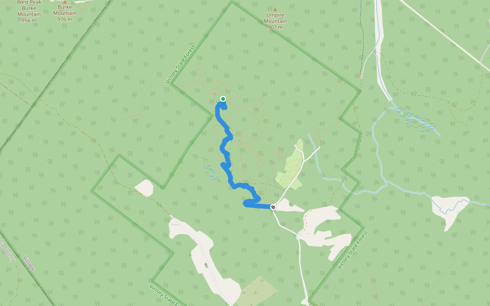 Clodhopper walking route map in Victory