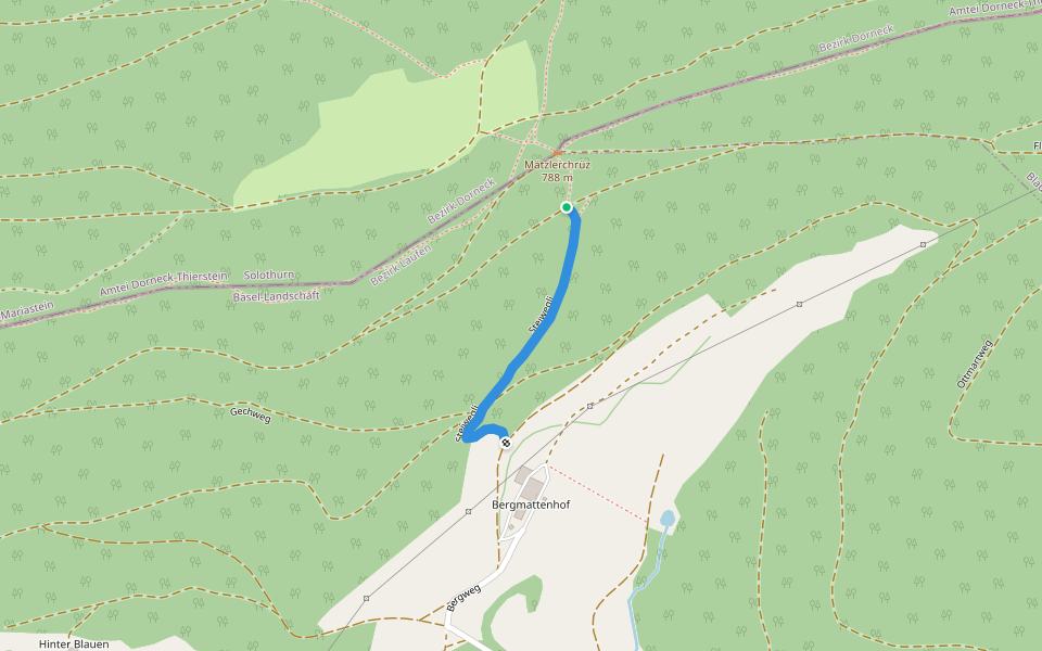 Steiwegli walking route map in Dittingen