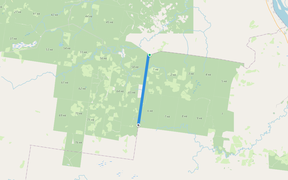 гр. обл walking route map in Aksenovskaya