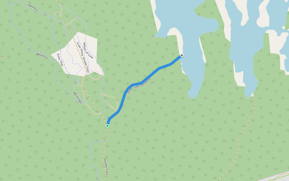Spider Lake Connector walking route map in Waverley