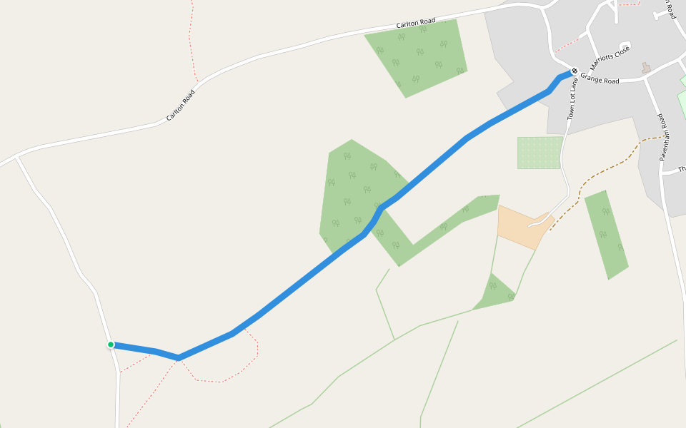 Felmersham FP 7 walking route map in Felmersham