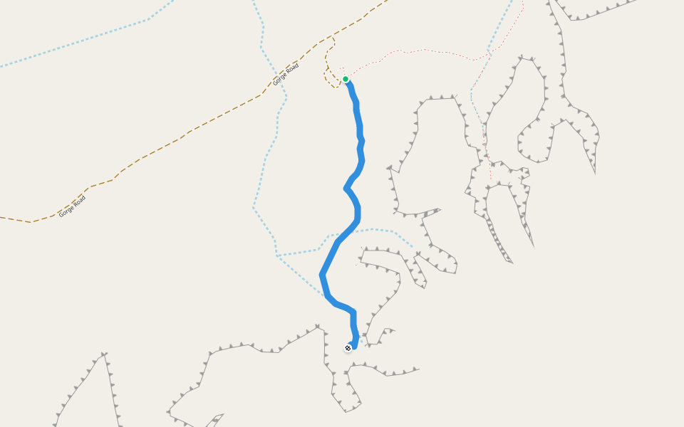 Homestead Valley Trail walking route map in Purnululu