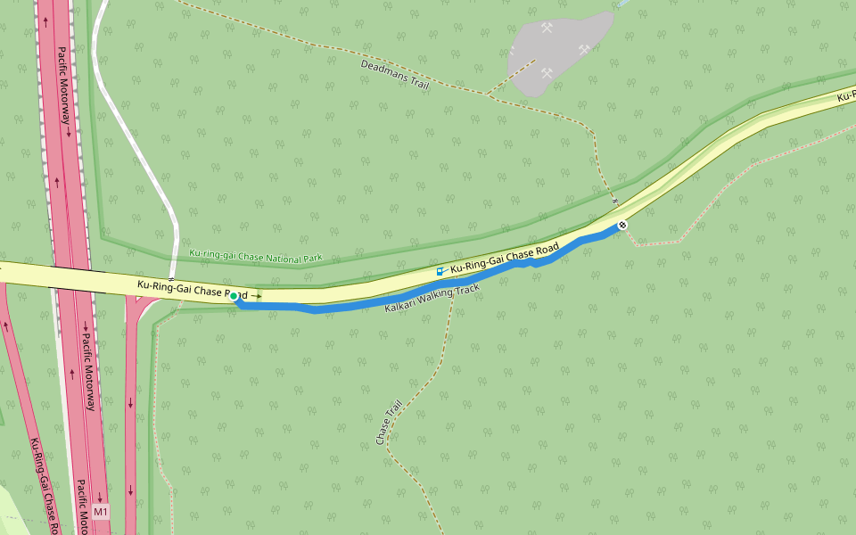 Kalkari Walking Track walking route map in Mount Colah
