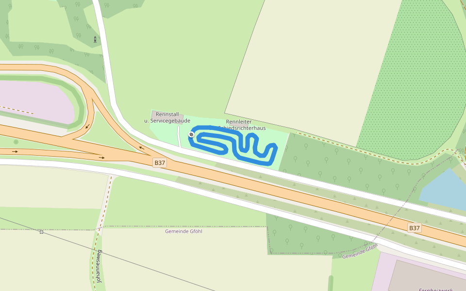 Modellautorennstrecke walking route map in Jaidhof