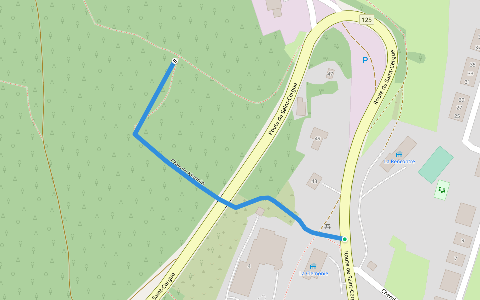 Chemin Magnin walking route map in Arzier-Le Muids