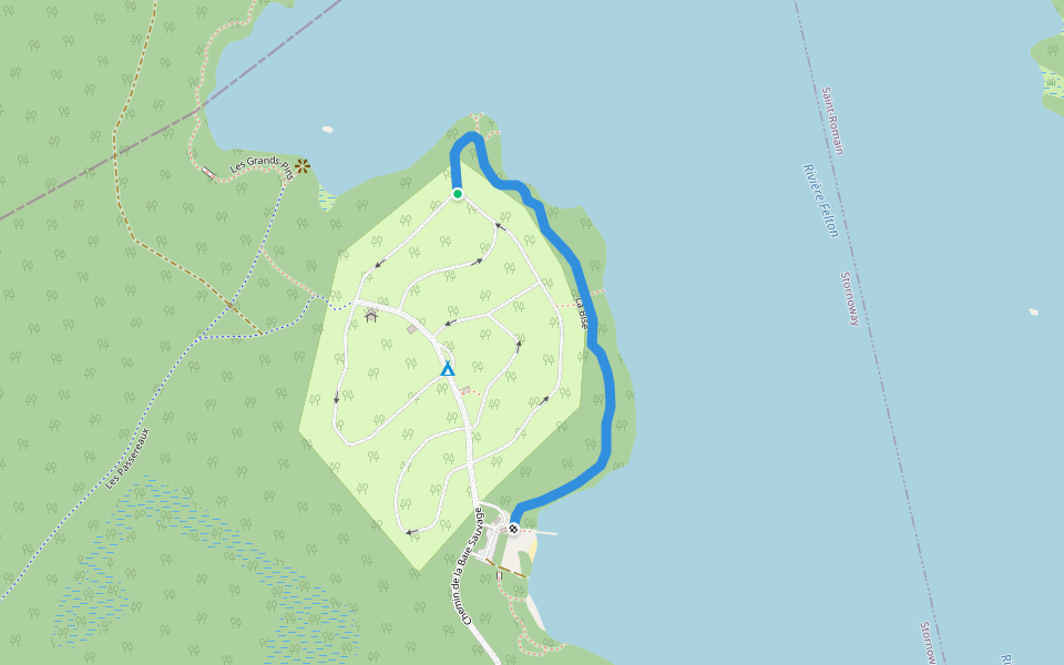 La Bise walking route map in Stornoway