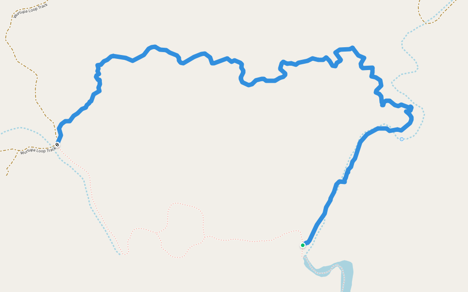 Weetootla Network - Monarch Mine loop walking route map in Gammon Ranges