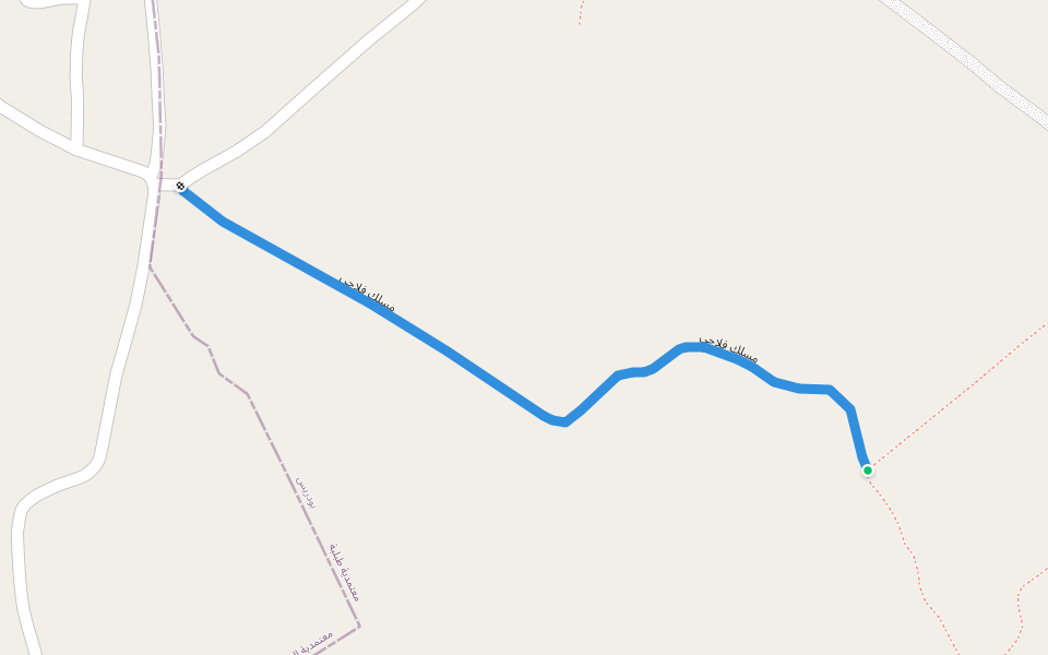 مسلك فلاحي walking route map in Téboulba