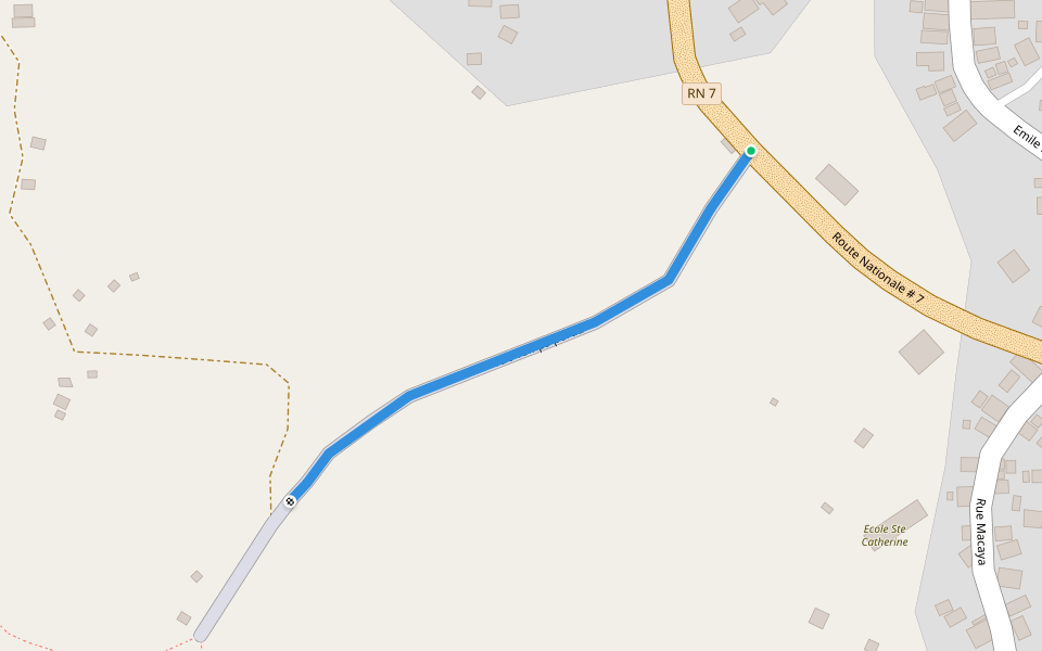 rue Temps perdu walking route map in Beaumont