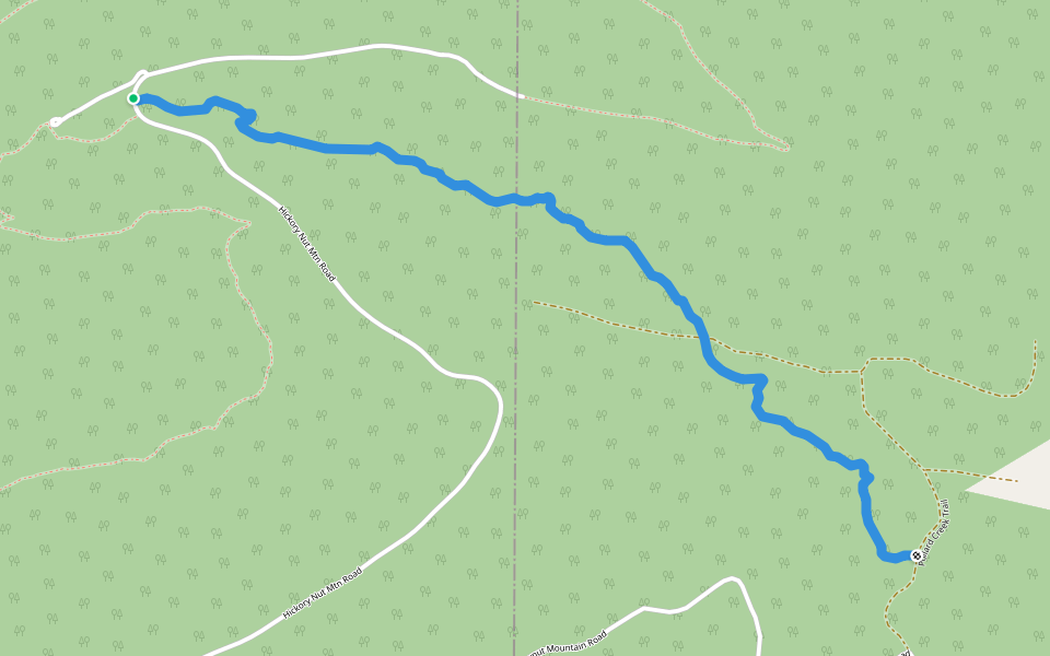 Lake Ouachita Vista Trail walking route map in Mount Ida