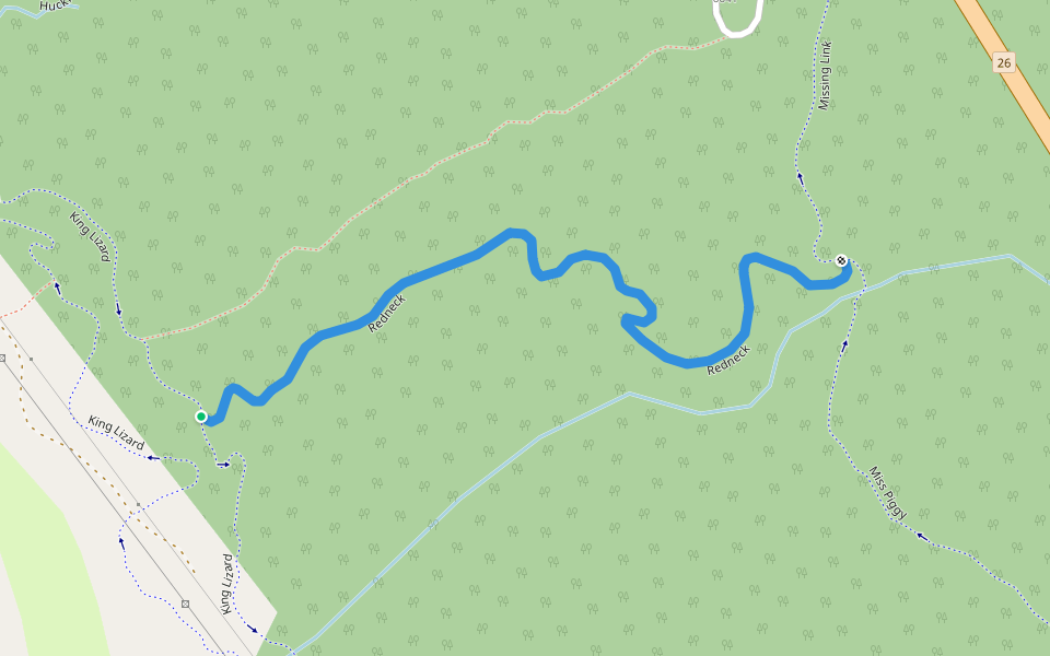 Redneck walking route map in Innbygda