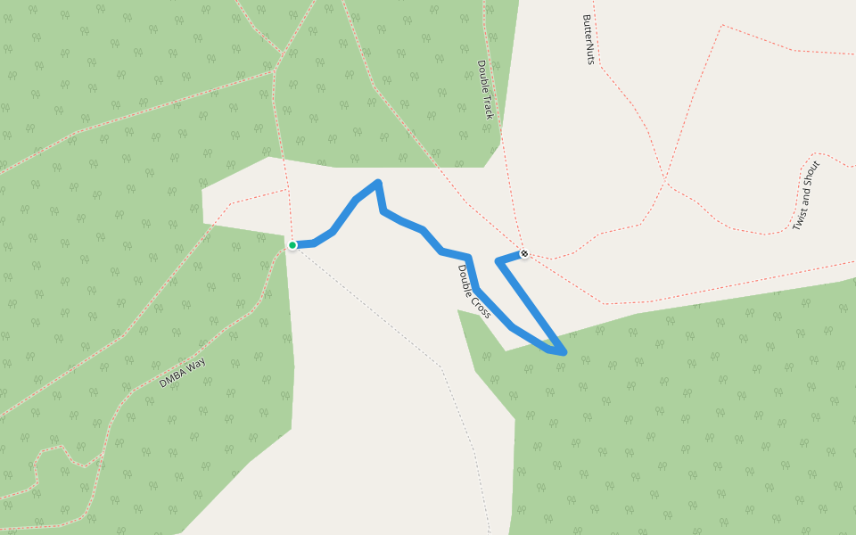 Double Cross walking route map in Port Perry