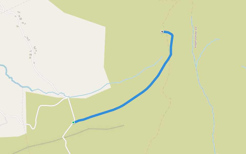 Caherconree Fort hike walking route map in Caherconree