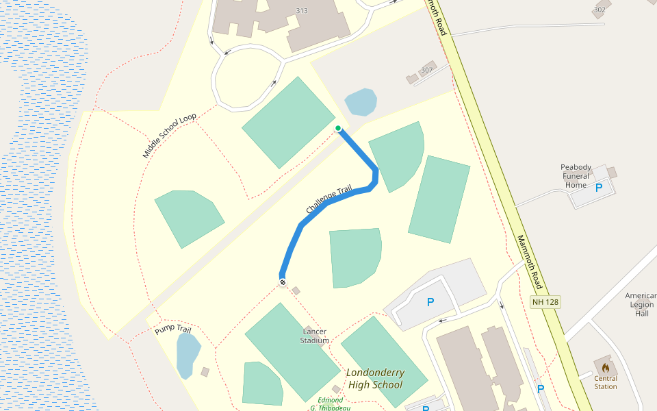 Challenge Trail walking route map in Londonderry