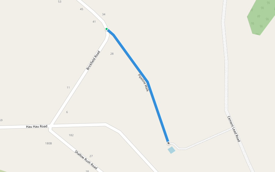 Pipeline Walk walking route map in Hokitika