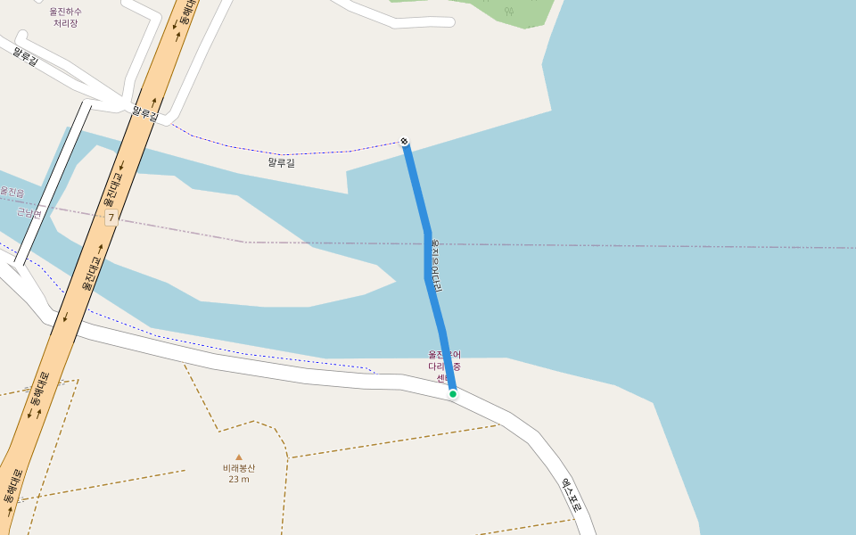 울진은어다리 walking route map in Uljin