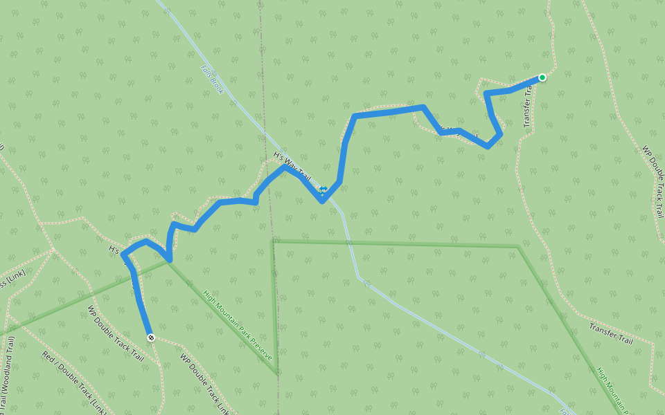 H's Way Trail walking route map in North Haledon