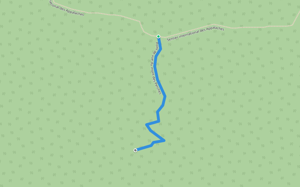 Point de vue du mont des Perches walking route map in Saint-Jean-de-Cherbourg