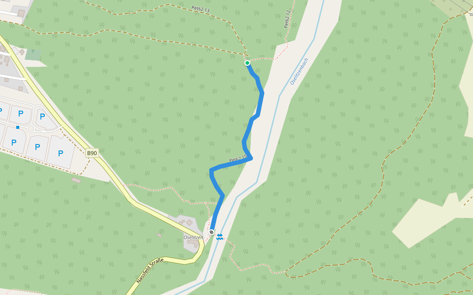 Pet62 15 walking route map in Tröpolach