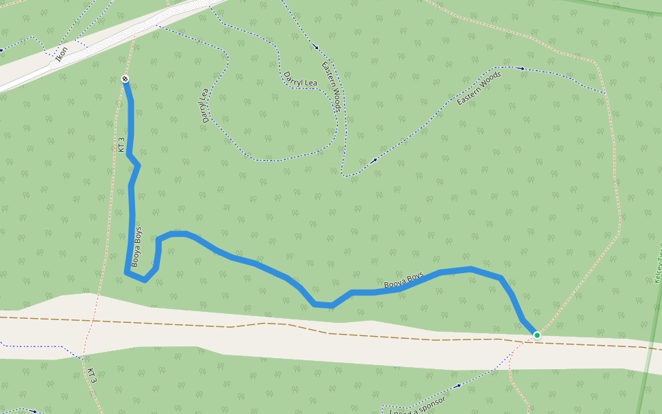 Booya Boys walking route map in Stony Rise