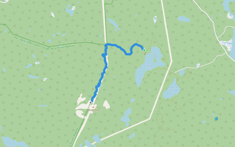 Sentier du Mont Élie walking route map in Clermont