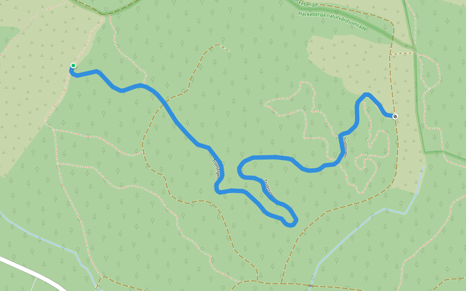 Trollstigen walking route map in Genarp
