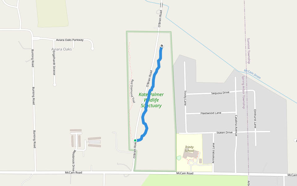 Orange Diamond Trail walking route map in Jackson