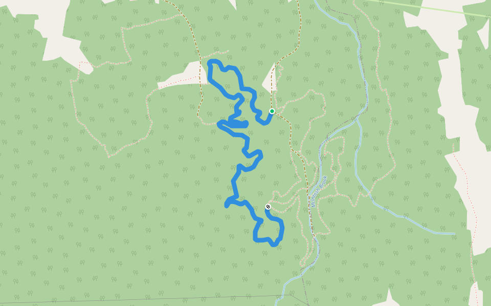 Snake walking route map in Island View