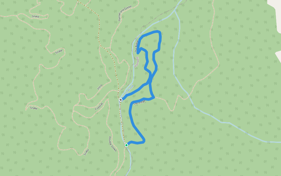 The Ridge walking route map in Island View