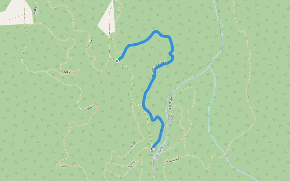 Hansel and Gretel walking route map in Island View
