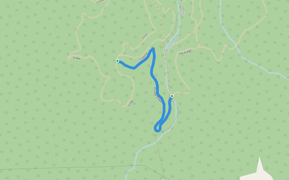 Double Down walking route map in Island View