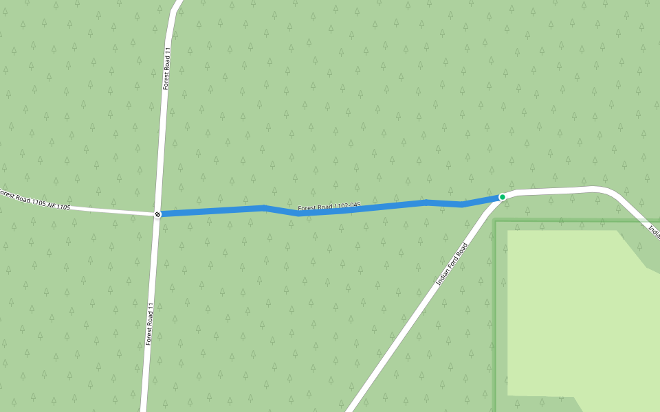 Forest Road 1102-045 in Oregon | Walking Map