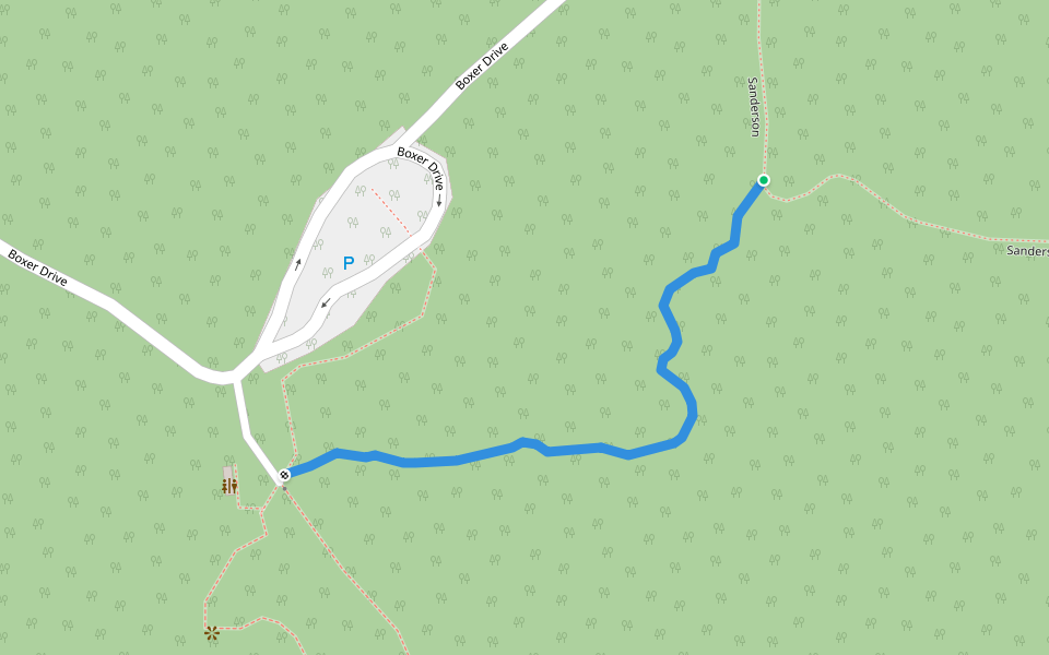 Remarkable Rocks Spur Trail walking route map in Flinders Chase