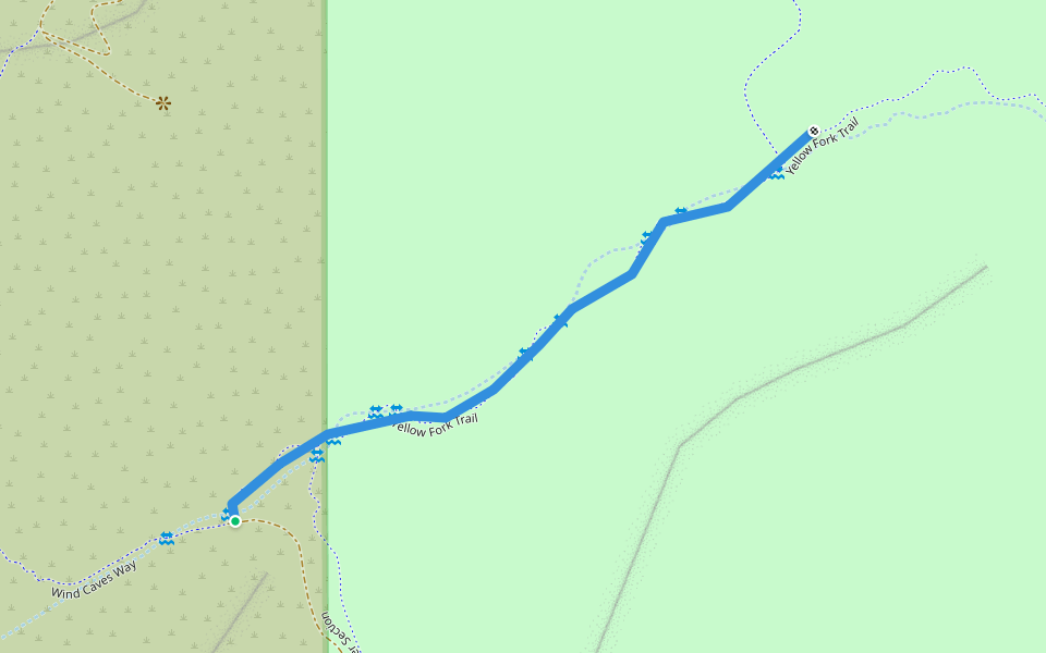 Yellow Fork Loop/Bonneville Shoreline Trail walking route map in Herriman