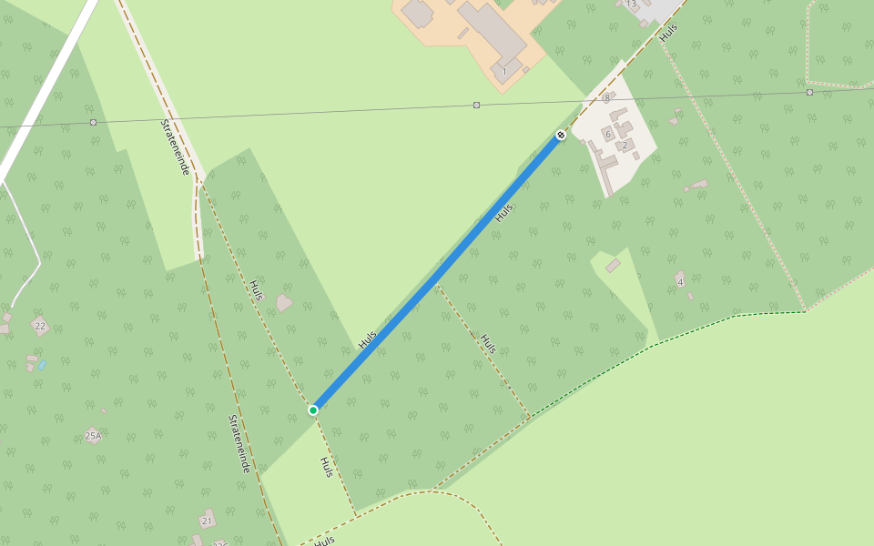 Huls walking route map in Vorselaar