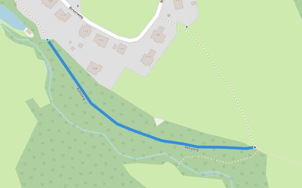 Rehsteig walking route map in Sommersgut