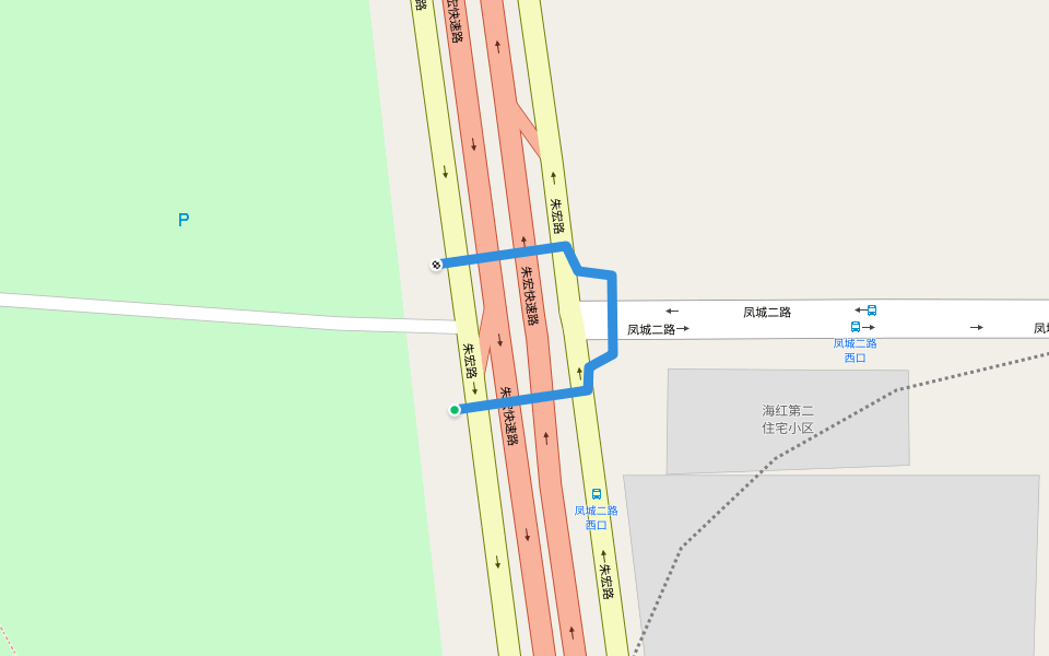 凤城二路西口人行天桥