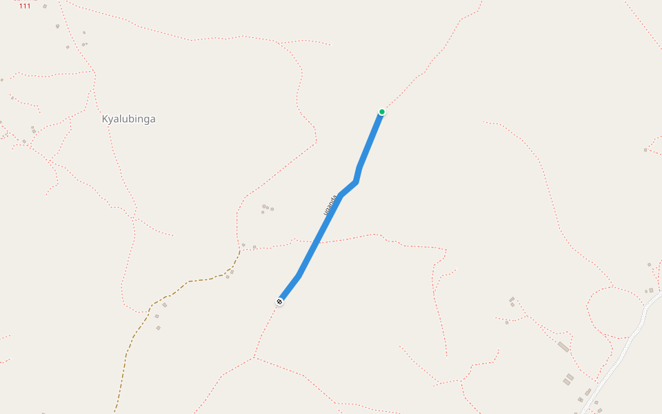 uganda walking route map in Nsese