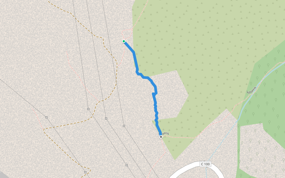 Vers Grand Cap walking route map in Le Revest-les-Eaux