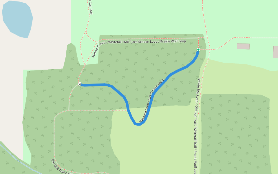 Mesnard Loop / Jack Schoen Loop walking route map in Caledonia