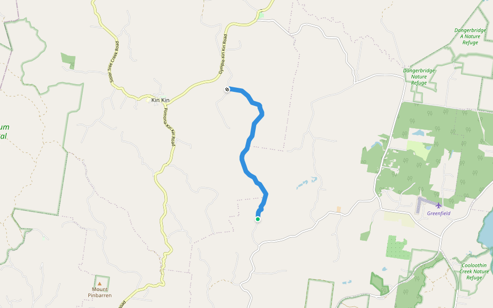 Simpsons Track walking route map in Cootharaba