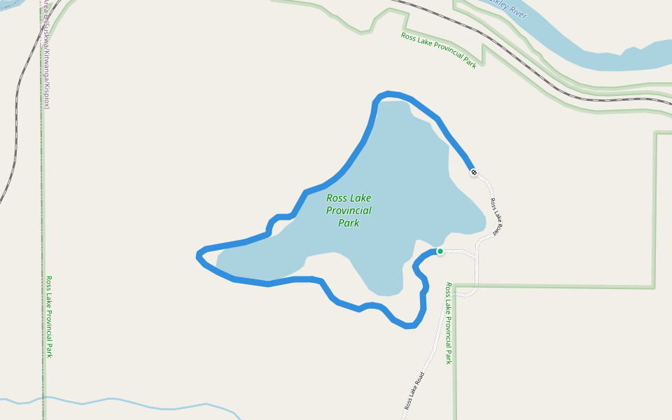 Rainmaker Trail walking route map in New Hazelton