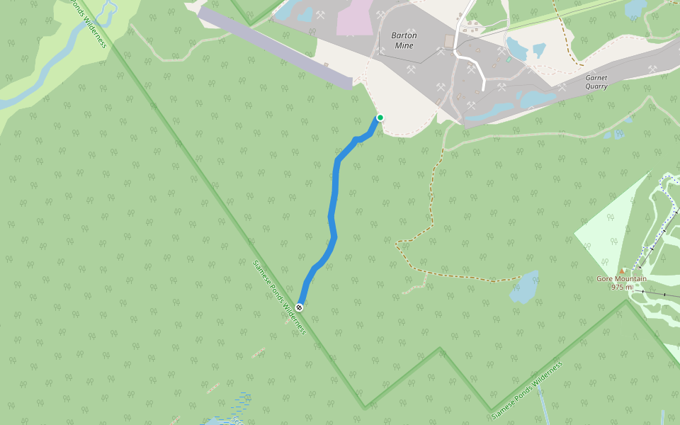 Second Pond Tail walking route map in North River