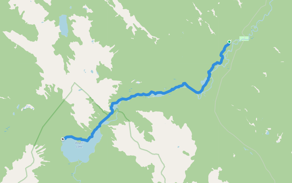 Wapiti Onion Trail walking route map in Tumbler Ridge