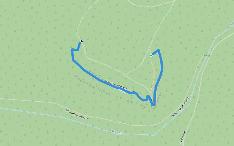 Schrabsteinbandsteig walking route map in Hessisch Oldendorf