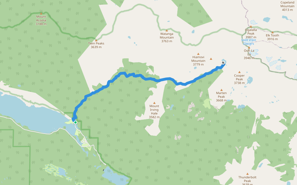 Roaring Fork Trail walking route map in Granby