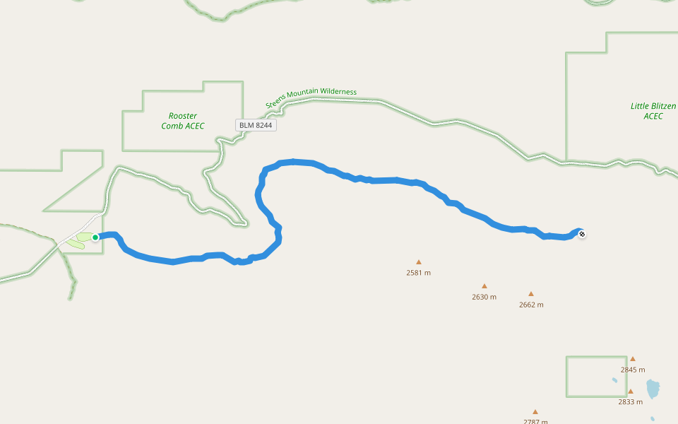 Big Indian Trail walking route map in Princeton