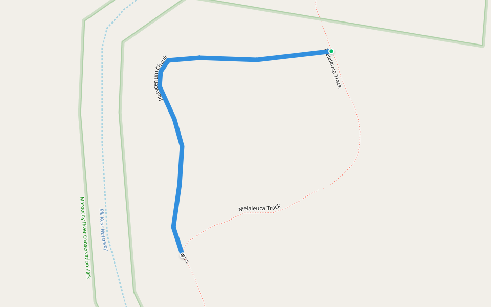 Platycerium Circuit walking route map in Mudjimba