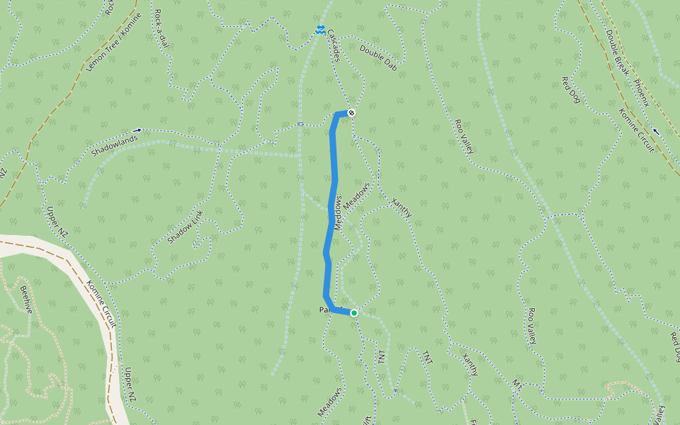 Meddows walking route map in Maroochy River